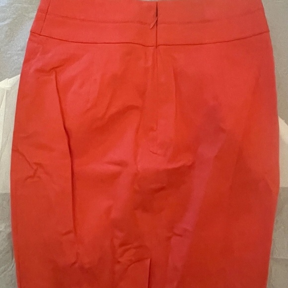 NWOT Bebe Neon Orange Pencil Skirt Size 4 Lined - Picture 10 of 12